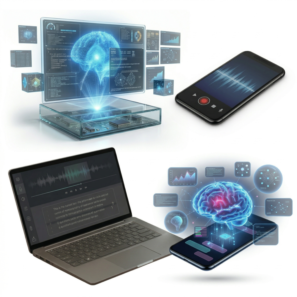 "Interface de reconnaissance vocale et intelligence artificielle sur ordinateur et smartphone Logiciel de dictée numérique médicale pour cabinet médical